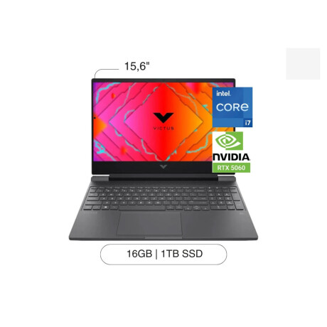 Notebook Gamer HP Victus 15-FA i7-13620H 1TB 16GB RTX 5060 Notebook Gamer HP Victus 15-FA i7-13620H 1TB 16GB RTX 5060