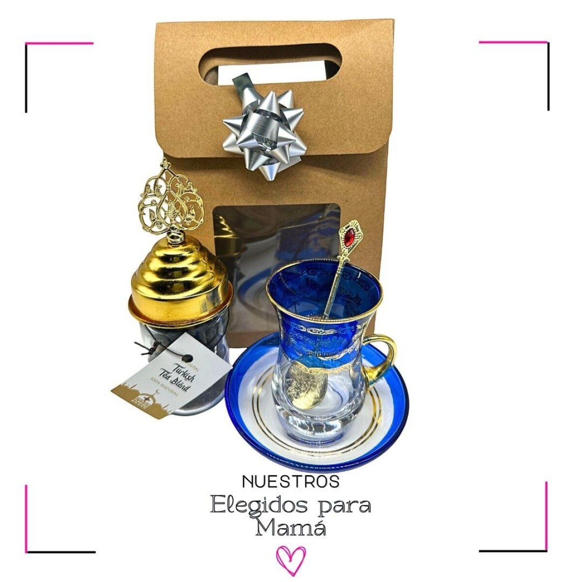 JUEGO VIP + BLEND DE TÉ + CUCHARITA - Azul 