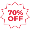 ¡70% de descuento!