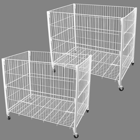 Canasto Metal Multiuso Set X2 Exhibidor 90x80x60cm Canasto Metal Multiuso Set X2 Exhibidor 90x80x60cm