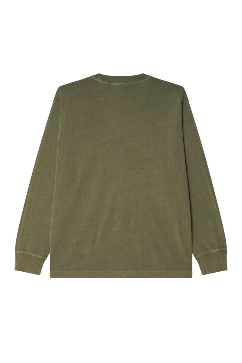 LOWERCASE PIGMENT TEE LS Verde