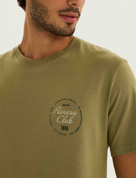 CAMISETA MANGA CORTA CON ESTAMPA VERDE