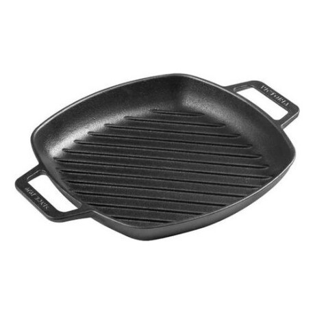 Plancha de Hierro fundido curado Victoria 25x25cm Negro