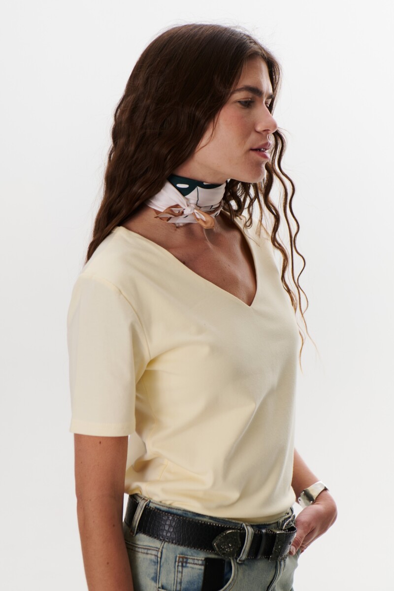 REMERA V DOBLE VAINILLA