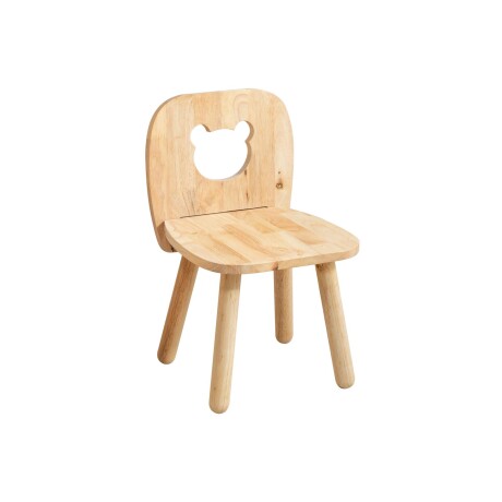 SILLA KIDS MADERA NATURAL-BEIGE WONDERLAND OSO