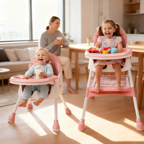 Silla De Bebe Para Comer Plegable Asiento 2 En 1 Arnes Cinturon Seguridad 3 Puntos Imback Color Rosa Silla De Bebe Para Comer Plegable Asiento 2 En 1 Arnes Cinturon Seguridad 3 Puntos Imback Color Rosa