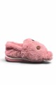 PANTUFLA NIÑOS CERRADA DISEÑO OSO Rosa