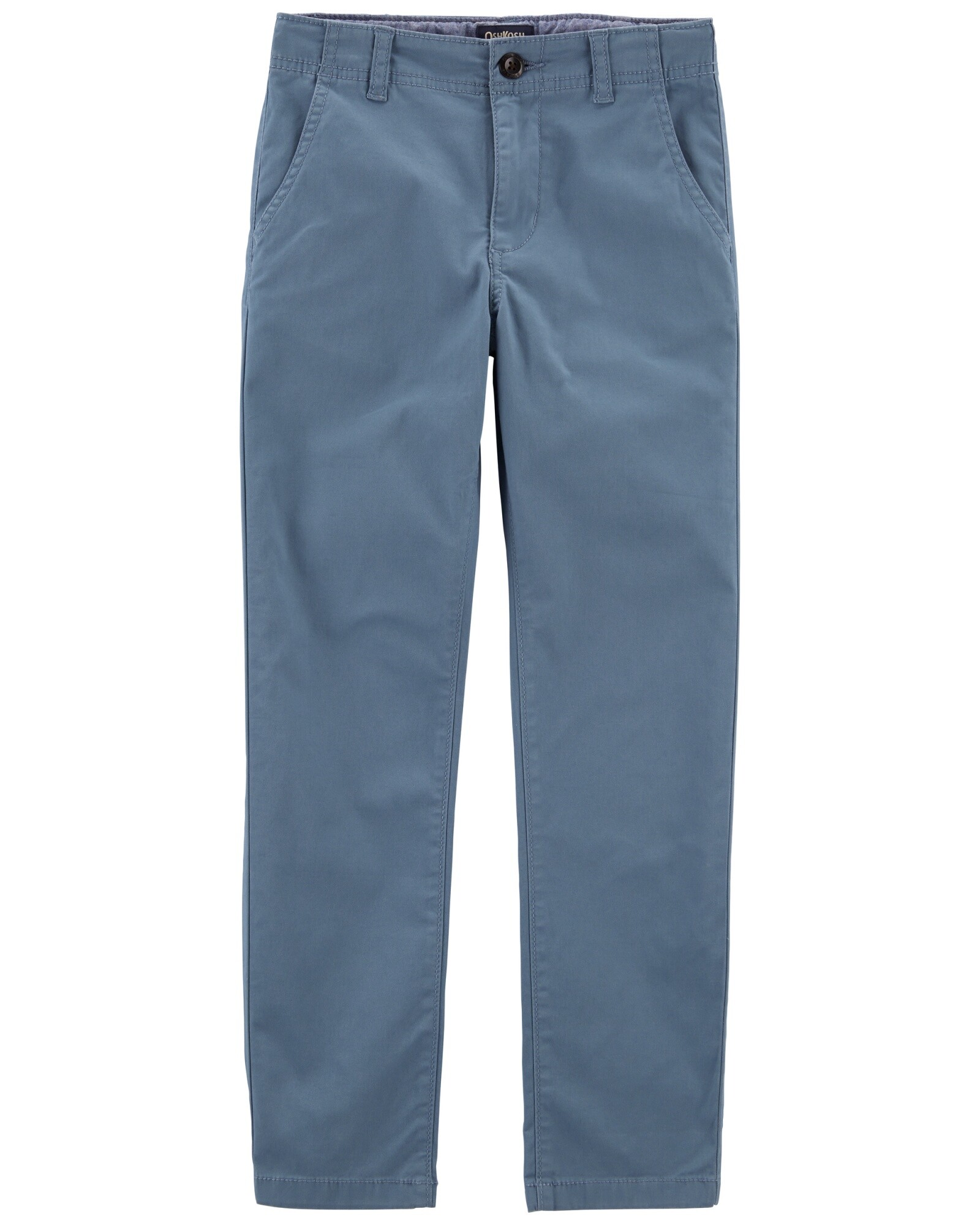Pantalón de sarga elastizada rectos Sin color