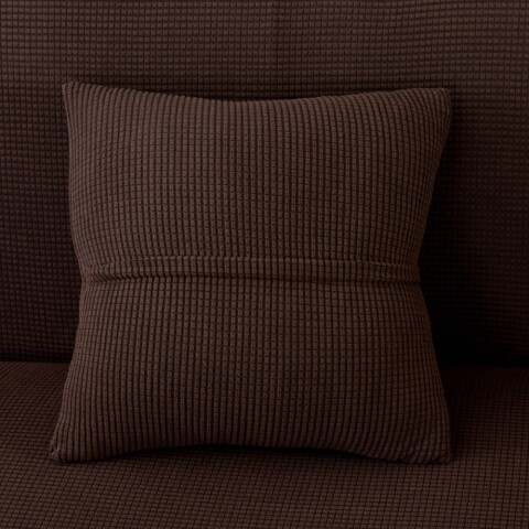Funda sillón 3 cuerpos lisa chocolate