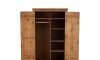 Ropero 2 puertas - Madera maciza Oscuro