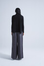 PONCHO LARGE COL ROULE Negro