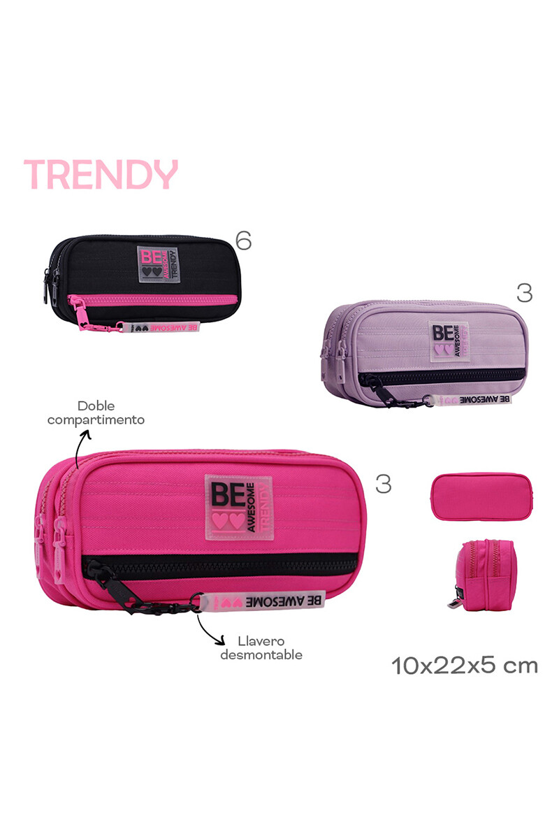 Cartuchera Trendy Rosado