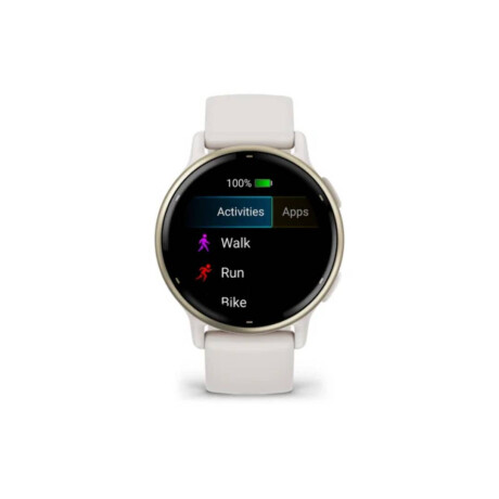 Reloj Garmin Vivoactive 5 Con Bisel de Aluminio Blanco