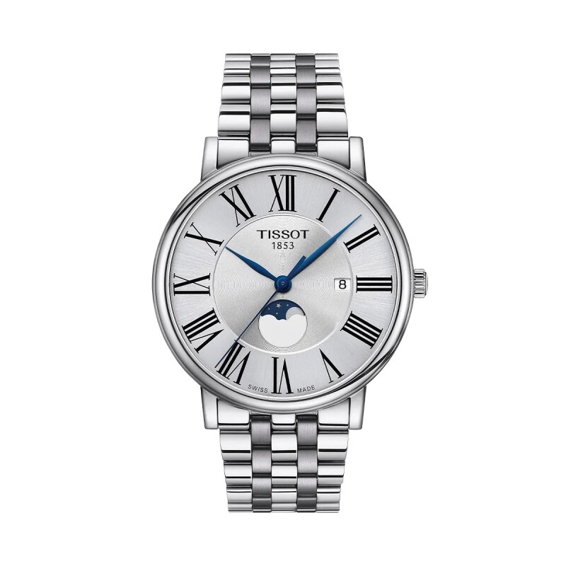 Reloj Tissot T1224231103300 Carson Premium Gent Moonphase de Acero Reloj Tissot T1224231103300 Carson Premium Gent Moonphase De Acero