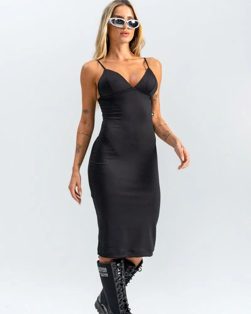 Vestido Lbm Color Negro U