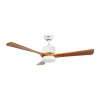 Ventilador de Techo Inteligente Practic Life SW52010NL con Luz LED, Control Remoto y Motor DC Blanco