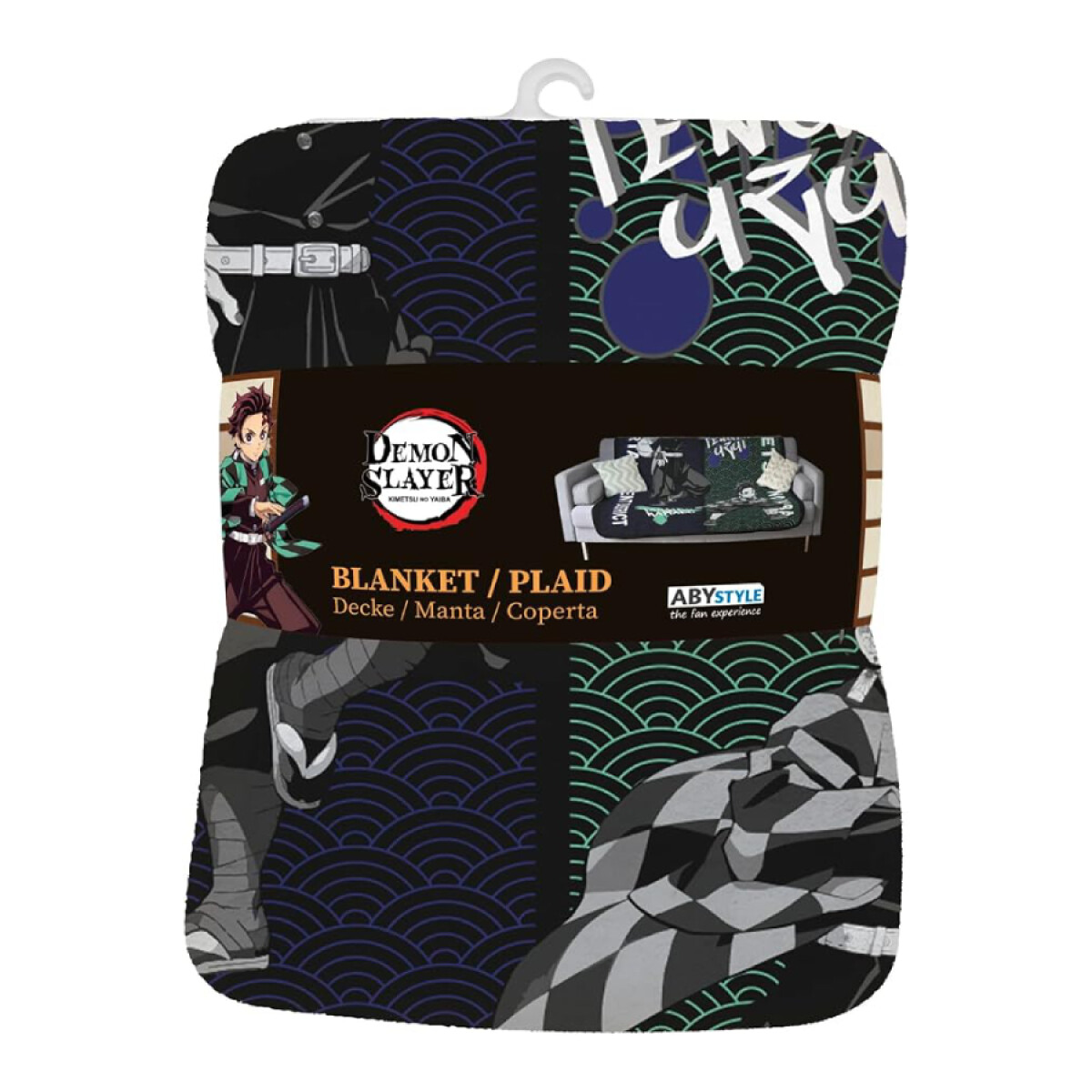 Manta Demon Slayer Blanket - Tanjiro & Tengen 