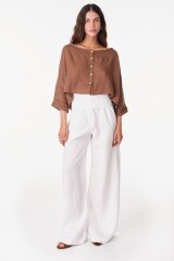 Pantalon Lino Soft Blanco