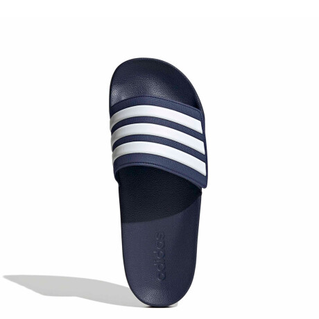 Sandalias Unisex Adidas Adilette Shower Velcro Azul - Blanco