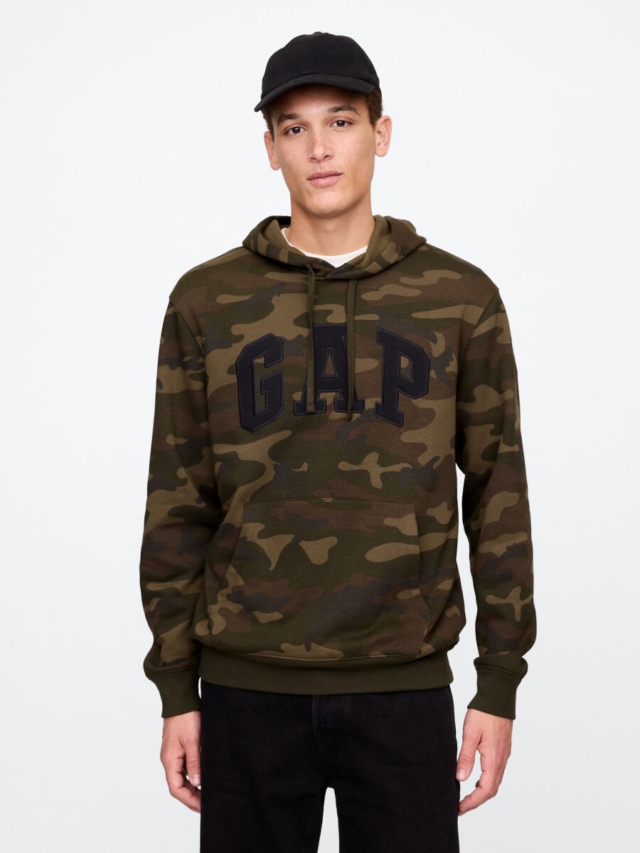 Canguro Logo Gap Hombre - Green Camo 