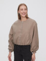 Campera Terry Taupe Claro