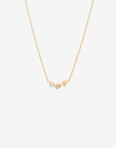 Cadena Corta con Dije Metal Collar Cadena Con Charm Rectangular - Dorado