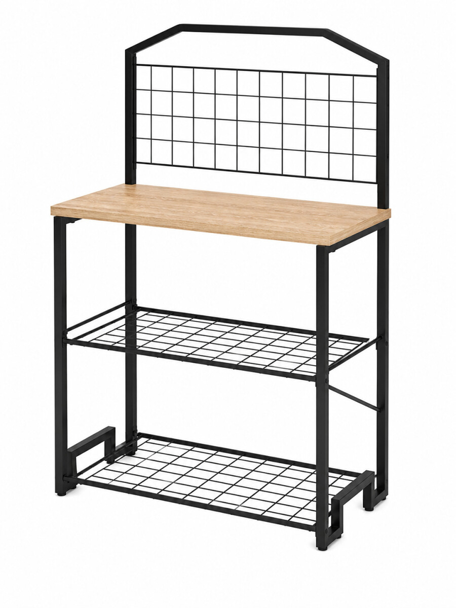 MESA AUXILIAR DE COCINA - NEGRO 