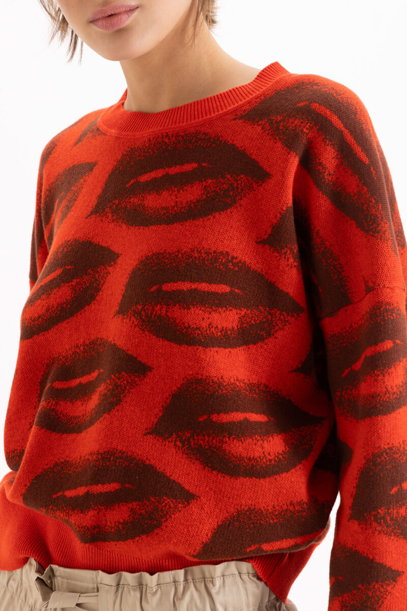 SWEATER FRUIT Rojo