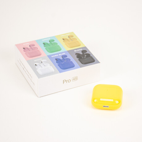 Auriculares inalámbricos in-ear con bluetooth Amarillo