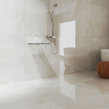 Porcelanato Marmolado Beige Pulido 106.5X106.5Cm Piso Pared GAMAS DE BEIGE