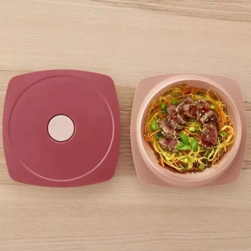 Tupper Hermético Maped Anti Derrames 900ml Rosado Tupper Hermético Maped Anti Derrames 900ml Rosado