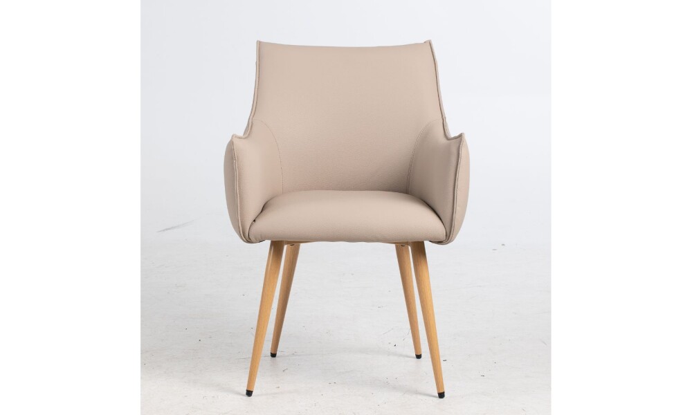 Butaca BRUNA en PU Beige