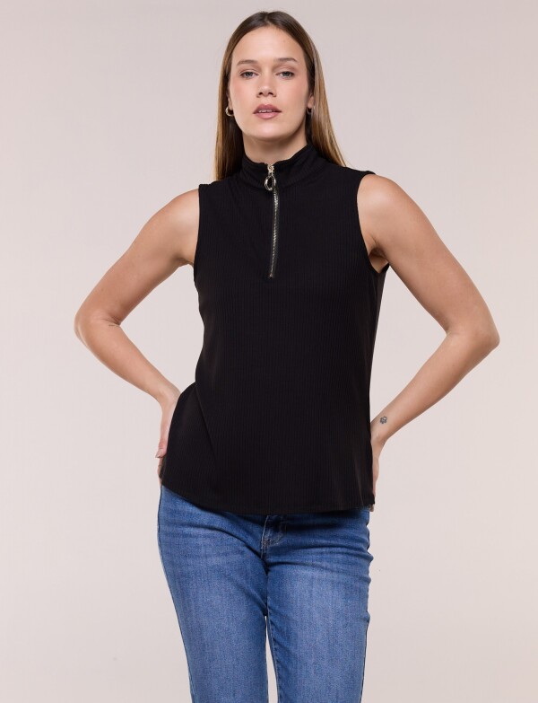 Musculosa Cierre NEGRO