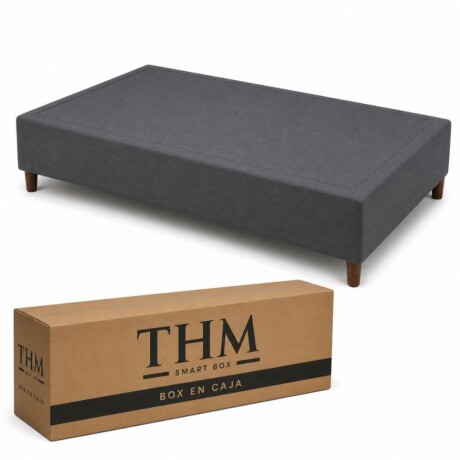 Sommier Smartbox HAMPTONS 1 plaza 80x185 Bronze GRIS