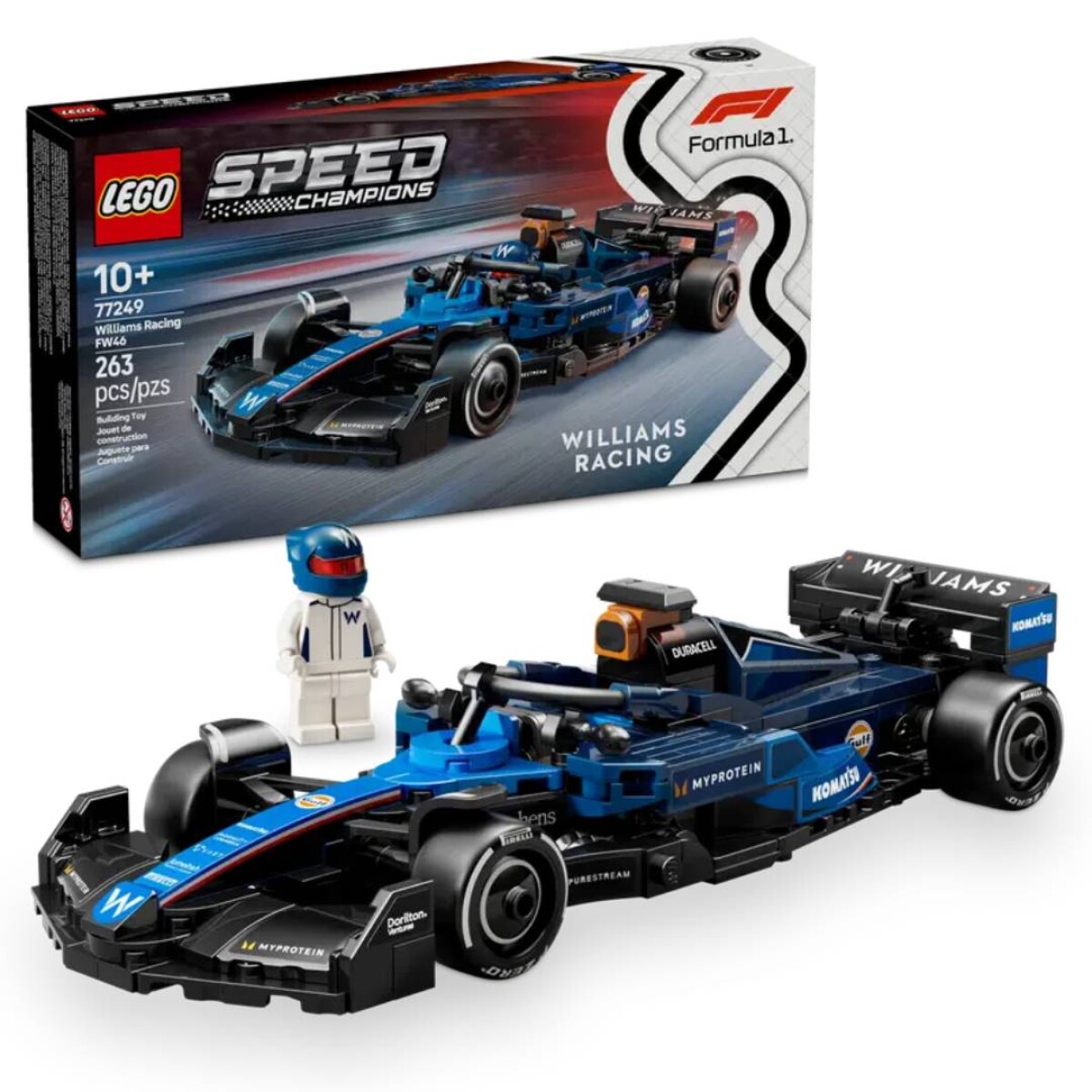 Lego Speed Champions Auto de Carreras Williams Racing FW46 F1 263 Piezas 10+ - Lego Boys 