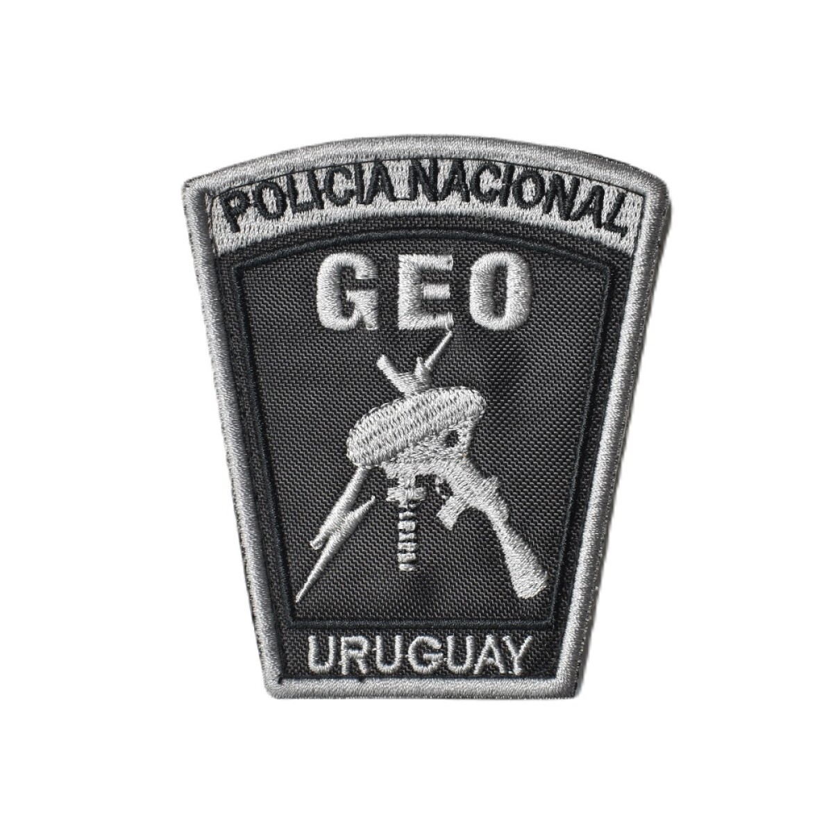 Parche bordado Policía Nacional - GEO - Negro 