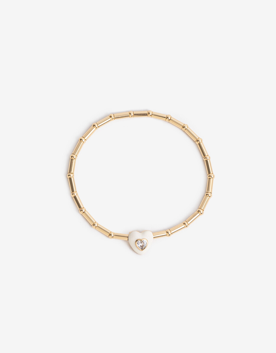 Pulsera Dije Cubic Corazón 