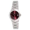 Reloj análogo en acero Casio Mujer Bordó