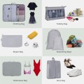Kit Organizador de Viaje 8 Piezas Gris