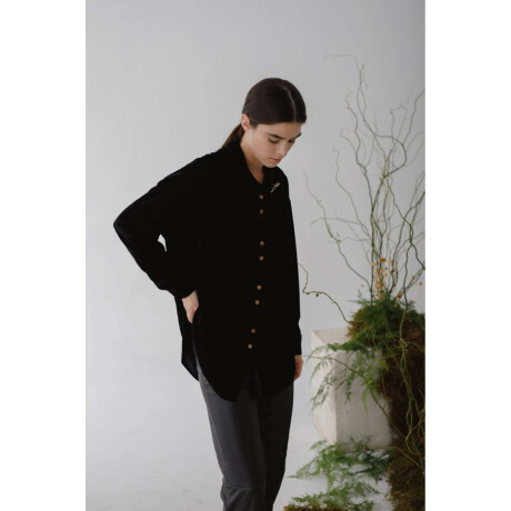 Camisa Bimba Velvet Negro