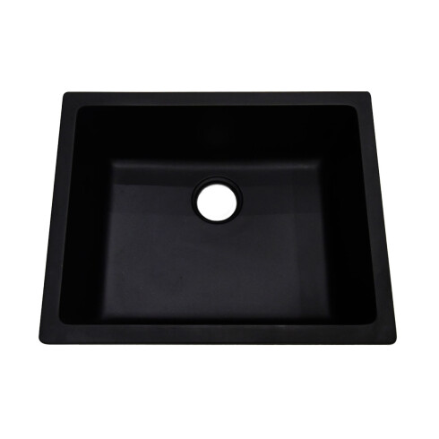 PILETAS DE COCINA PILETA RECTANGULAR 60X48X20 NEGRO MATE 000