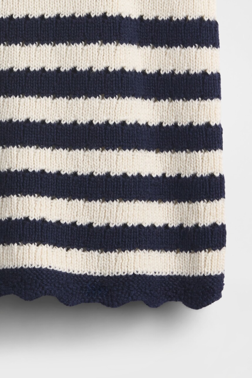 Musculosa Crochet A Rayas Toddler Niña Navy Uniform