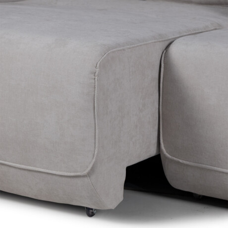 Sofá Ravena (Rebatible) - Tela Microfibra 9248 (Beige)