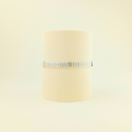 Pulsera de plata 925 y double en oro 18 ktes, Modelo, PANTER FINO. Pulsera de plata 925 y double en oro 18 ktes, Modelo, PANTER FINO.