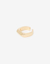 Anillos Medianos y Grandes Metal Anillo Metal Rectangular - Dorado