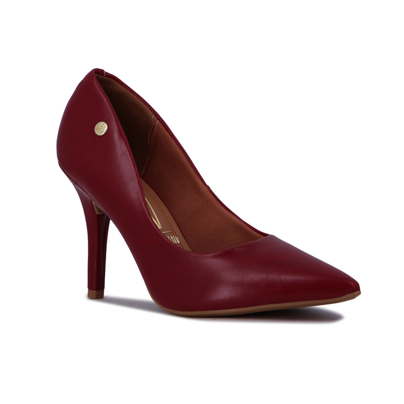 Zapato Formal Mujer Vizzano Taco Medio Punta Fina Cereza
