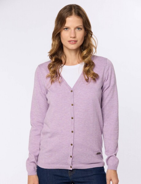 SACO TEJIDO CLÁSICO Lila