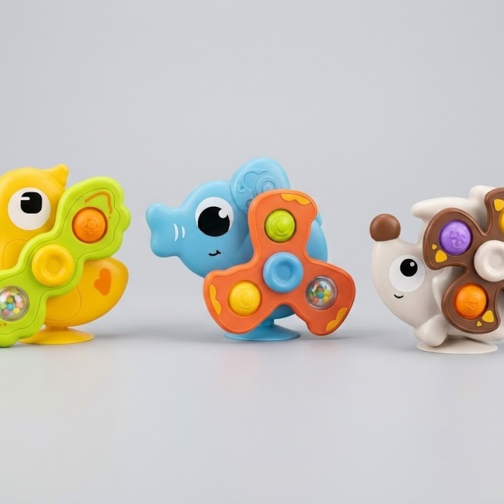 Set 3 Spinner Giratorios Con Ventosas HUANGER Set 3 Spinner Giratorios Con Ventosas HUANGER
