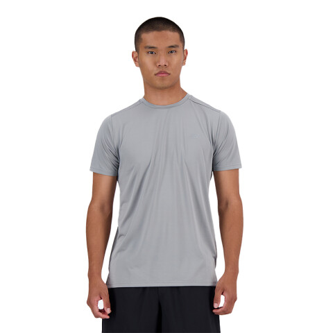 Remera New Balance Run It Gris
