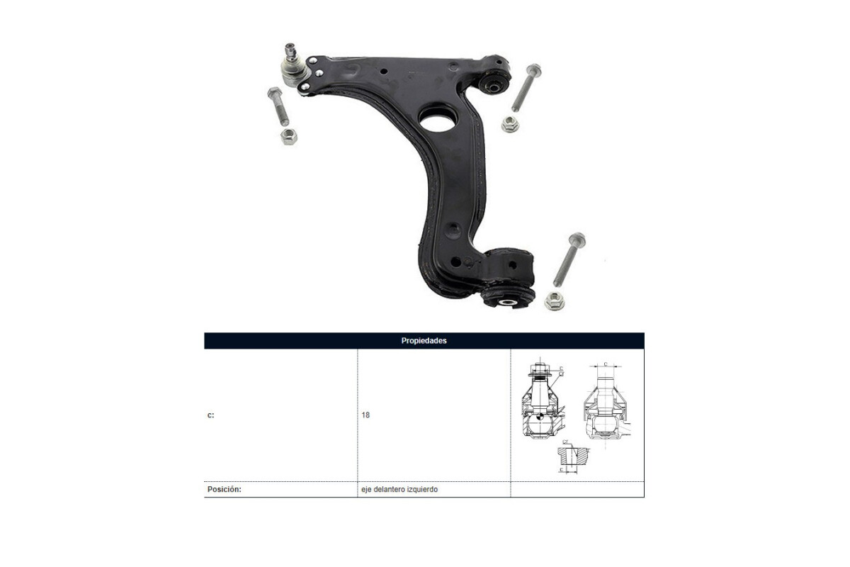 Parilla De Suspension Delantera Chev Astra 99-16 Izq Parilla De Suspension Delantera Chev Astra 99-16 Izq